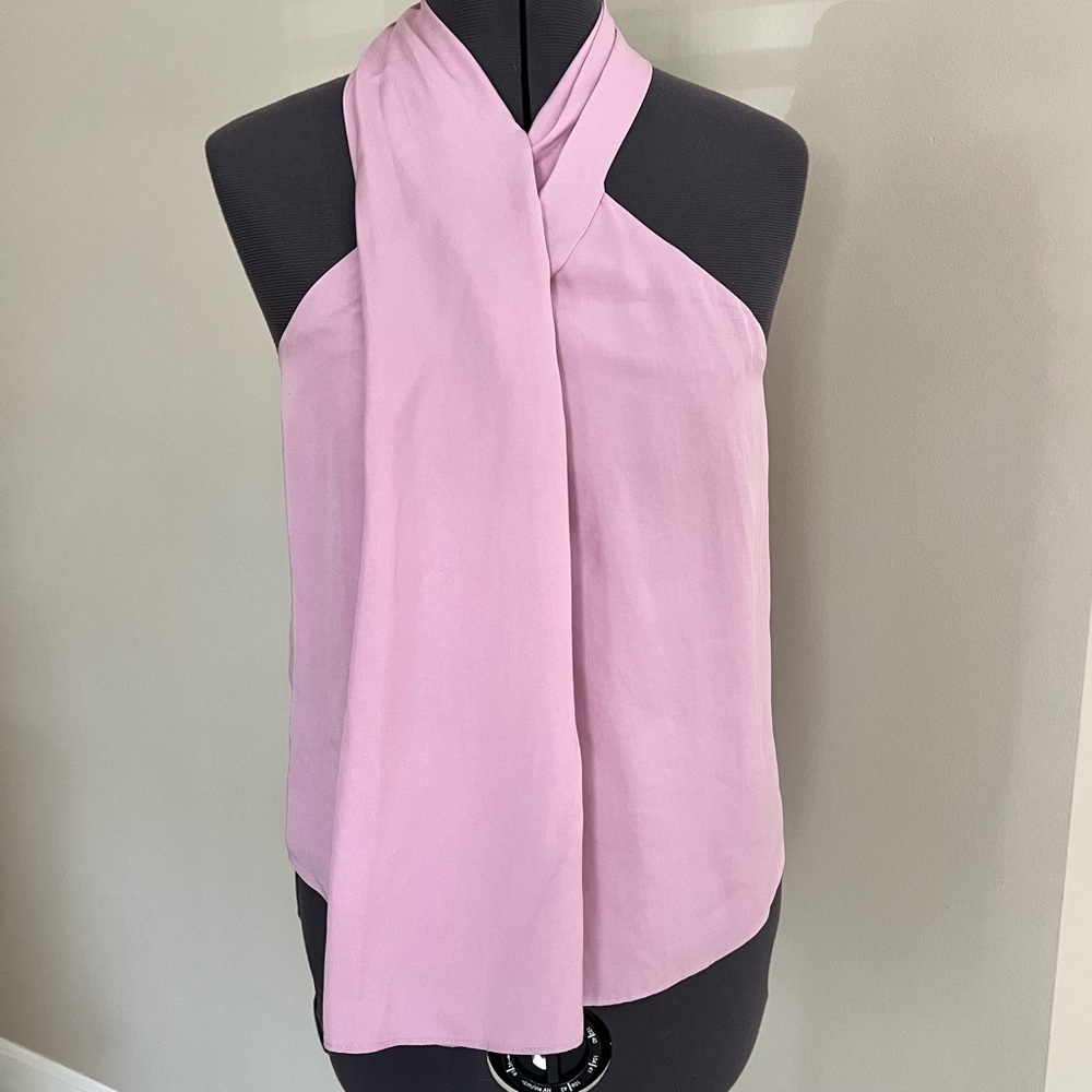 Club Monaco Mauve Chemise Cross Over Top in size 00